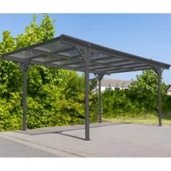 Carport Monopente HELSINKI En Aluminium Anthracite Et Polycarbonate 503x305cm - Westmann 10 Carport Monopente HELSINKI En Aluminium Anthracite Et Polycarbonate 503x305cm - Westmann -Abri De Jardin carport monopente helsinki en aluminium anthracite et polycarbonate 503x305cm westmann 2