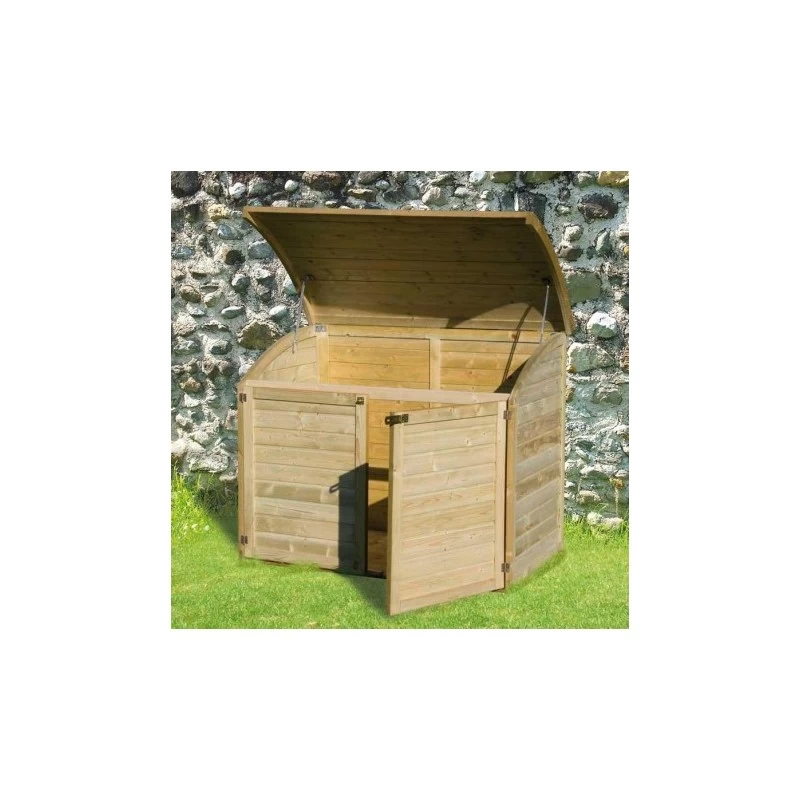 Coffre De Jardin En Bois Traité Autoclave 1200L - Chalet Et Jardin 4 Coffre De Jardin En Bois Traité Autoclave 1200L - Chalet Et Jardin – Image 2