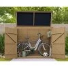 Coffre De Jardin En Bois Traité 28mm 2000L ALTO Noir - Gardy Shelter