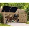 Coffre De Jardin En Bois Traité 28mm 2000L LARGO Noir - Gardy Shelter -Abri De Jardin coffre de jardin en bois traite 28mm 2000l largo noir gardy shelter