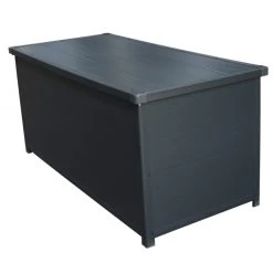 Coffre De Jardin En Résine Anthracite 610L - Jôbu -Abri De Jardin coffre de jardin en resine anthracite 610l jobu 2