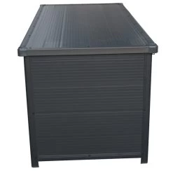 Coffre De Jardin En Résine Anthracite 610L - Jôbu -Abri De Jardin coffre de jardin en resine anthracite 610l jobu 4