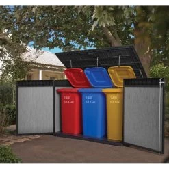 Coffre De Jardin En Résine Brossée Brossium 2100L - Keter -Abri De Jardin coffre de jardin en resine brossee brossium 2100l keter 3