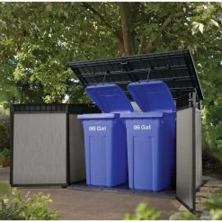 Coffre De Jardin En Résine Brossée Brossium 2100L - Keter -Abri De Jardin coffre de jardin en resine brossee brossium 2100l keter 4