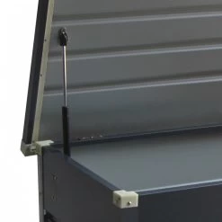 Coffre De Rangement En Métal Anthracite 570L Avec Plancher X-METAL -Abri De Jardin coffre de rangement en metal anthracite 650l avec plancher x metal 4