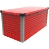 Coffre De Rangement En Métal Rouge 750L Patio Box 1,06m² TRIMETALS -Abri De Jardin coffre de rangement en metal rouge 750l patio box 106m trimetals