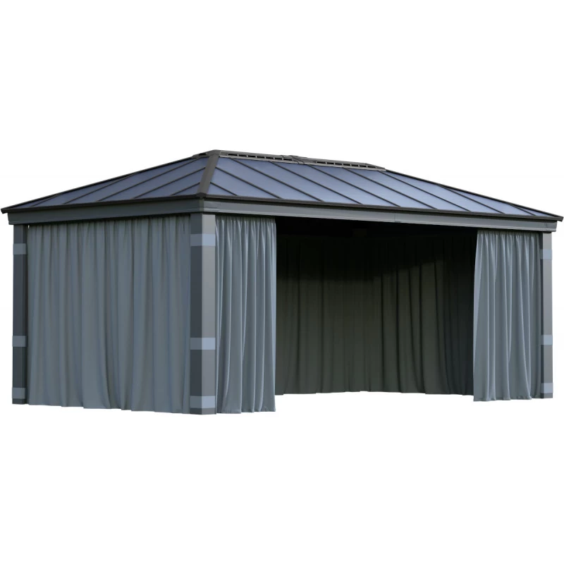 Ensemble De Rideaux 4 Pièces Pour Pergolas Dallas 6100 De 22m² - Palram - Canopia 4 Ensemble De Rideaux 4 Pièces Pour Pergolas Dallas 6100 De 22m² - Palram - Canopia – Image 2