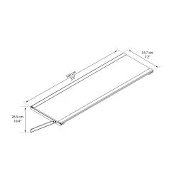 Étagères En Polycarbonate – Kit De 4 – Pour Abri De Jardin – Canopia -Abri De Jardin etageres en polycarbonate kit de 4 pour abri de jardin canopia 1
