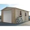 Garage 19,26m² Avec Porte Sectionnelle Motorisée Madriers 40mm SOLID -Abri De Jardin garage 1926m avec porte sectionnelle motorisee madriers 40mm solid