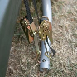 Garage Démontable 18,3m² à Toit Arrondi En Acier Et Polyéthylène Vert – Shelter Logic -Abri De Jardin garage demontable 183m a toit arrondi en acier et polyethylene vert shelter logic 3