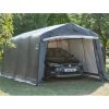 Garage Démontable 18,3m² En Acier Et Polyéthylène Gris – Shelter Logic -Abri De Jardin garage demontable 183m en acier et polyethylene gris shelter logic