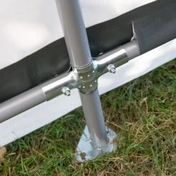 Garage Démontable 18,3m² En Acier Et Polyéthylène Gris – Shelter Logic -Abri De Jardin garage demontable 183m en acier et polyethylene gris shelter logic 4