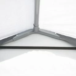 Garage Démontable 18,3m² En Acier Et Polyéthylène Gris – Shelter Logic -Abri De Jardin garage demontable 183m en acier et polyethylene gris shelter logic 5