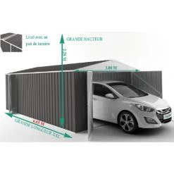 Garage En Acier Zincalume Colorbond 20,1m² Grande Hauteur EASYSHED -Abri De Jardin garage en acier zincalume colorbond 1995m grande hauteur easyshed 4