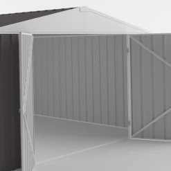 Garage En Acier Zincalume Colorbond Anthracite 18m² EASYSHED -Abri De Jardin garage en acier zincalume colorbond anthracite 18m easyshed 2