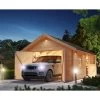 Garage En Bois Certifié 20,78m² - Madriers 40mm – Karibu -Abri De Jardin garage en bois certifie 2078m madriers 40mm karibu