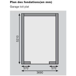 Garage En Bois Massif 20,78m² Toit Plat – Madriers 40mm - Karibu -Abri De Jardin garage en bois massif 2078m toit plat madriers 40mm karibu 5