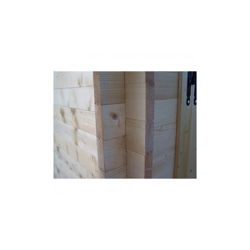 Garage En Bois Massif 21,7m² - Madriers 42mm 8 Garage En Bois Massif 21,7m² - Madriers 42mm – Image 6