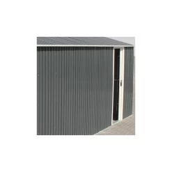 Garage En Métal Anthracite 19,95m² Grande Hauteur H.2,60m DURAMAX -Abri De Jardin garage en metal anthracite 1995m grande hauteur h260m duramax 2