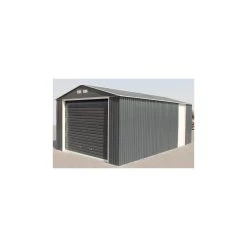 Garage En Métal Anthracite 19,95m² Grande Hauteur H.2,60m DURAMAX -Abri De Jardin garage en metal anthracite 1995m grande hauteur h260m duramax 4