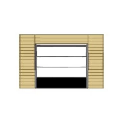 Garage Torino 20,91m² Avec Porte Sectionnelle Motorisée Madriers 28mm SOLID -Abri De Jardin garage torino 2091m avec porte sectionnelle motorisee madriers 28mm solid 3