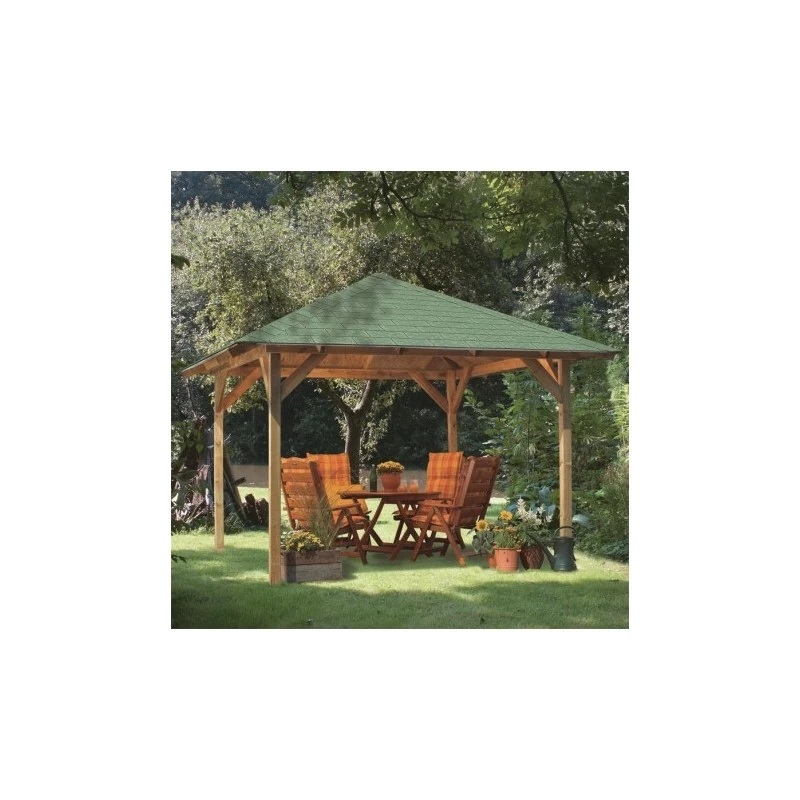 Kiosque Carré Cordoba – 3,57x3,57m - Karibu 3 Kiosque Carré Cordoba – 3,57x3,57m - Karibu