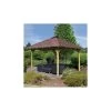Kiosque Carré Granada – 3,77x3,77m - Karibu -Abri De Jardin kiosque carre granada 377x377m karibu