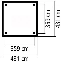 Kiosque Carré Holm 1 En Bois FSC – 4,31x4,31m - Karibu -Abri De Jardin kiosque carre holm 1 en bois fsc 431x431m karibu 4