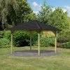 Kiosque De Jardin Carré Cordoba – 3,57x3,57m – Avec Shingles – Karibu 2 Kiosque De Jardin Carré Cordoba – 3,57x3,57m – Avec Shingles – Karibu -Abri De Jardin kiosque de jardin carre cordoba 357x357m avec shingles karibu
