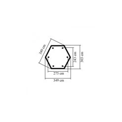 Kiosque En Bois Hexagonal Madrid - Diam. 3,49m - Karibu -Abri De Jardin kiosque en bois hexagonal madrid diam 349m karibu 2