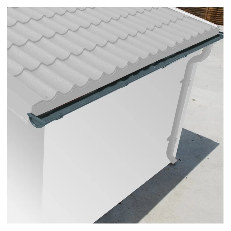 Kit Gouttières Anthracite - Pack Prêt à La Pose Pour Abri Grosfillex 11,2m² 4 Kit Gouttières Anthracite - Pack Prêt à La Pose Pour Abri Grosfillex 11,2m² – Image 2