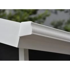 Kit Gouttières Blanc - Pack Prêt à La Pose Pour Abri PREMIUM Woodlife Garden Monopente De Largeur 3m -Abri De Jardin kit gouttieres blanc pack pret a la pose pour abri premium woodlife garden monopente de largeur 3m 1 1