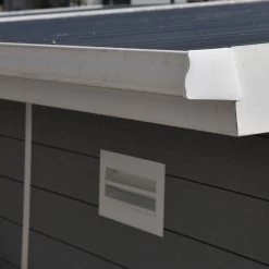 Kit Gouttières Blanc - Pack Prêt à La Pose Pour Abri PREMIUM Woodlife Garden Monopente De Largeur 3m -Abri De Jardin kit gouttieres blanc pack pret a la pose pour abri premium woodlife garden monopente de largeur 3m 1 3