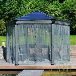 Moustiquaire En Polyester Léger Pour Pergola Roma™ Et Monaco™- Palram - Canopia -Abri De Jardin moustiquaire en polyester leger pour pergola roma palram 5