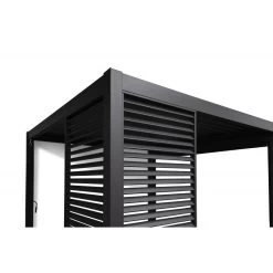 Panneau Latéral à Ventelles 1,33m OMBREA - Anthracite -Abri De Jardin panneau lateral a ventelles 133m ombrea anthracite 2