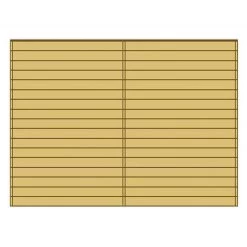 Paroi Frontale Pleine 390x245cm Pour Carport Modulable En Bois Traité Autoclave - SOLID