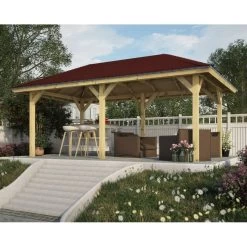 Pavillon Rectangulaire Bergen 2 – 5,92x3,38m - Karibu 13 Pavillon Rectangulaire Bergen 2 – 5,92x3,38m - Karibu -Abri De Jardin pavillon rectangulaire bergen 2 592x338m karibu 5