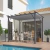 Pergola 100% Aluminium Gris Anthracite 12m² Avec Toile D'ombrage Gris 140gr/m² HABRITA 1 Pergola 100% Aluminium Gris Anthracite 12m² Avec Toile D'ombrage Gris 140gr/m² HABRITA -Abri De Jardin pergola 100 aluminium gris anthracite 12m avec toile d ombrage gris 140grm habrita