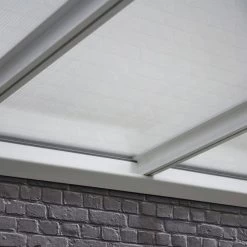 Pergola Adossée 435x300cm En Aluminium Blanc Et Polycarbonate 4mm CIELO - DCB Garden -Abri De Jardin pergola adossee 435x300cm en aluminium blanc et polycarbonate 4mm cielo dcb garden 3