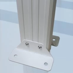 Pergola Adossée 435x300cm En Aluminium Blanc Et Polycarbonate 4mm CIELO - DCB Garden -Abri De Jardin pergola adossee 435x300cm en aluminium blanc et polycarbonate 4mm cielo dcb garden 4