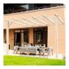 Pergola Adossée En Bois Lamellé-collé 500x300cm Cádiz – Maderland -Abri De Jardin pergola adossee en bois lamelle colle 500x300cm cadiz maderland