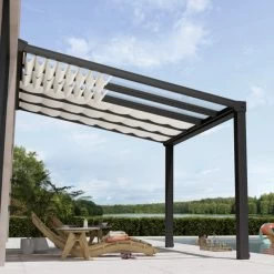 Pergola Adossée Stockholm 350x368cm Aluminium Gris Et Polycarbonate Avec Stores De Toit Rétractables – Palram - Canopia 11 Pergola Adossée Stockholm 350x368cm Aluminium Gris Et Polycarbonate Avec Stores De Toit Rétractables – Palram - Canopia -Abri De Jardin pergola adossee stockholm 350x368cm aluminium gris et polycarbonate avec stores de toit retractables palram 3