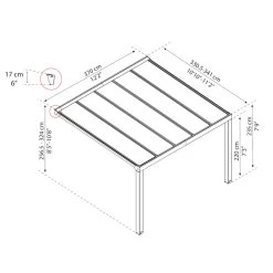 Pergola Adossée Stockholm 350x368cm Aluminium Gris Et Polycarbonate Avec Stores De Toit Rétractables – Palram - Canopia 12 Pergola Adossée Stockholm 350x368cm Aluminium Gris Et Polycarbonate Avec Stores De Toit Rétractables – Palram - Canopia -Abri De Jardin pergola adossee stockholm 350x368cm aluminium gris et polycarbonate avec stores de toit retractables palram 4