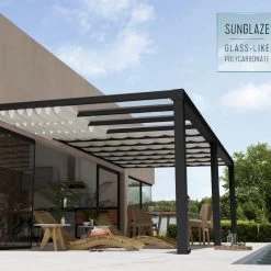 Pergola Adossée Stockholm 350x740cm Aluminium Gris Et Polycarbonate Avec Stores De Toit Rétractables – Palram - Canopia 11 Pergola Adossée Stockholm 350x740cm Aluminium Gris Et Polycarbonate Avec Stores De Toit Rétractables – Palram - Canopia -Abri De Jardin pergola adossee stockholm 350x740cm aluminium gris et polycarbonate avec stores de toit retractables palram 3