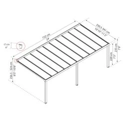 Pergola Adossée Stockholm 350x740cm Aluminium Gris Et Polycarbonate Avec Stores De Toit Rétractables – Palram - Canopia 12 Pergola Adossée Stockholm 350x740cm Aluminium Gris Et Polycarbonate Avec Stores De Toit Rétractables – Palram - Canopia -Abri De Jardin pergola adossee stockholm 350x740cm aluminium gris et polycarbonate avec stores de toit retractables palram 4