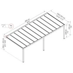 Pergola Adossée Stockholm 350x810cm Aluminium Gris Et Polycarbonate Avec Stores De Toit Rétractables – Palram - Canopia 12 Pergola Adossée Stockholm 350x810cm Aluminium Gris Et Polycarbonate Avec Stores De Toit Rétractables – Palram - Canopia -Abri De Jardin pergola adossee stockholm 350x810cm aluminium gris et polycarbonate avec stores de toit retractables palram 4