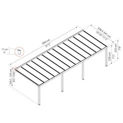 Pergola Adossée Stockholm 350x950cm Aluminium Gris Et Polycarbonate Avec Stores De Toit Rétractables – Palram - Canopia 12 Pergola Adossée Stockholm 350x950cm Aluminium Gris Et Polycarbonate Avec Stores De Toit Rétractables – Palram - Canopia -Abri De Jardin pergola adossee stockholm 350x950cm aluminium gris et polycarbonate avec stores de toit retractables palram 4