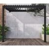Pergola Bioclimatique Adossée En Alu Anthracite 3x3m Ombrea -Abri De Jardin pergola bioclimatique adossee en alu anthracite 3x3m ombrea