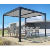 Pergola Bioclimatique Autoportante 300x300cm Lames 13cm - Gris - DENVER - Couleurs Du Monde -Abri De Jardin pergola bioclimatique autoportante 300x300cm lames 13cm gris denver couleurs du monde