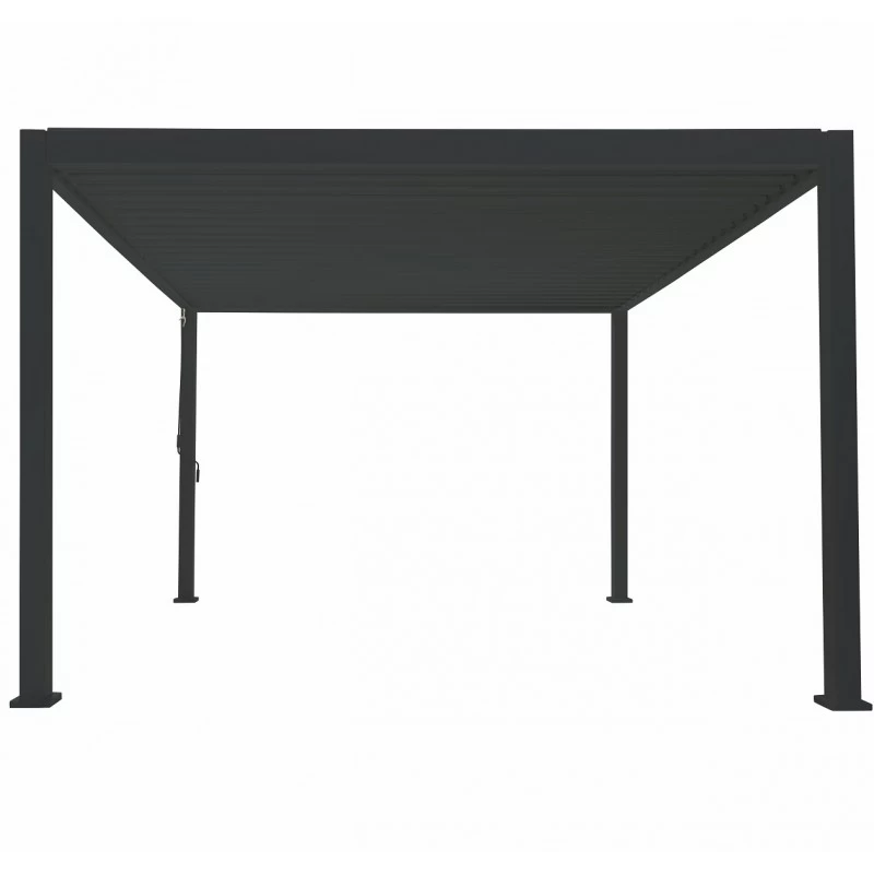 Pergola Bioclimatique Autoportante En Alu Anthracite 3x3m Ombrea 8 Pergola Bioclimatique Autoportante En Alu Anthracite 3x3m Ombrea – Image 6